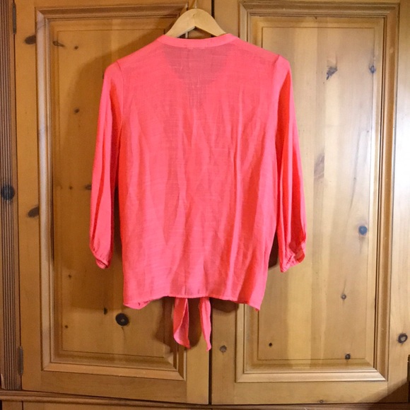 Roz & Ali Tie Front Blouse - Picture 4 of 4